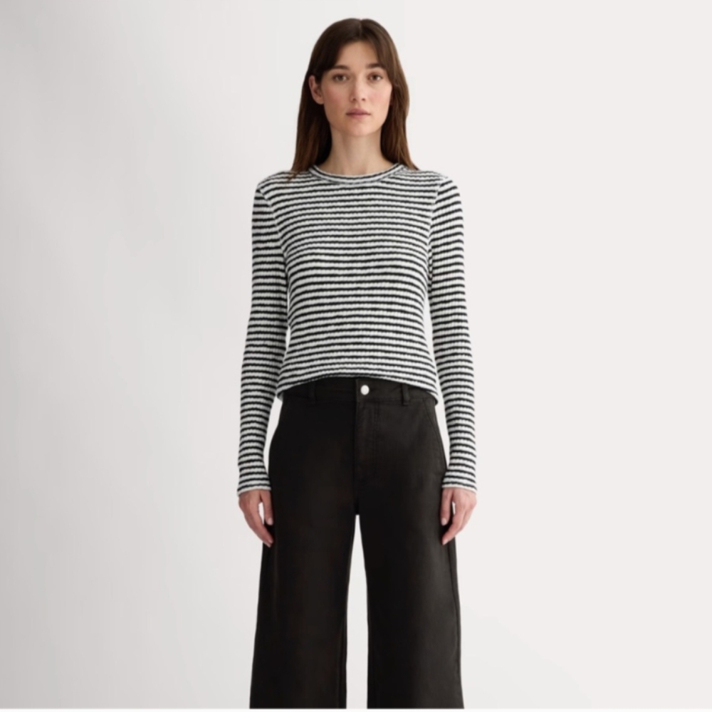 Everlane Black Wide-Leg Utility Pants